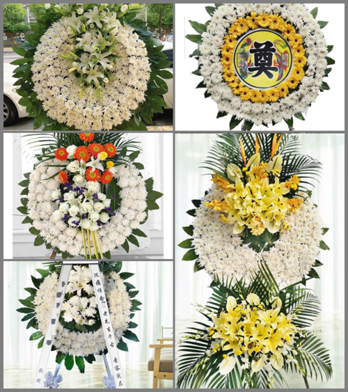 安徽芜湖市芜湖县花桥镇九十殿村花圈速递